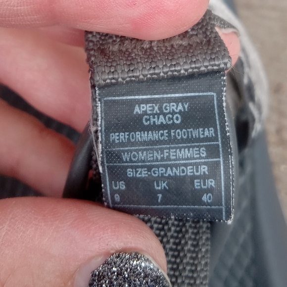 Chaco Womens ZX2 Sandal Size 9 Apex Gray Toe Loop Adjustable Outdoor Water Shoe - Picture 9 of 9